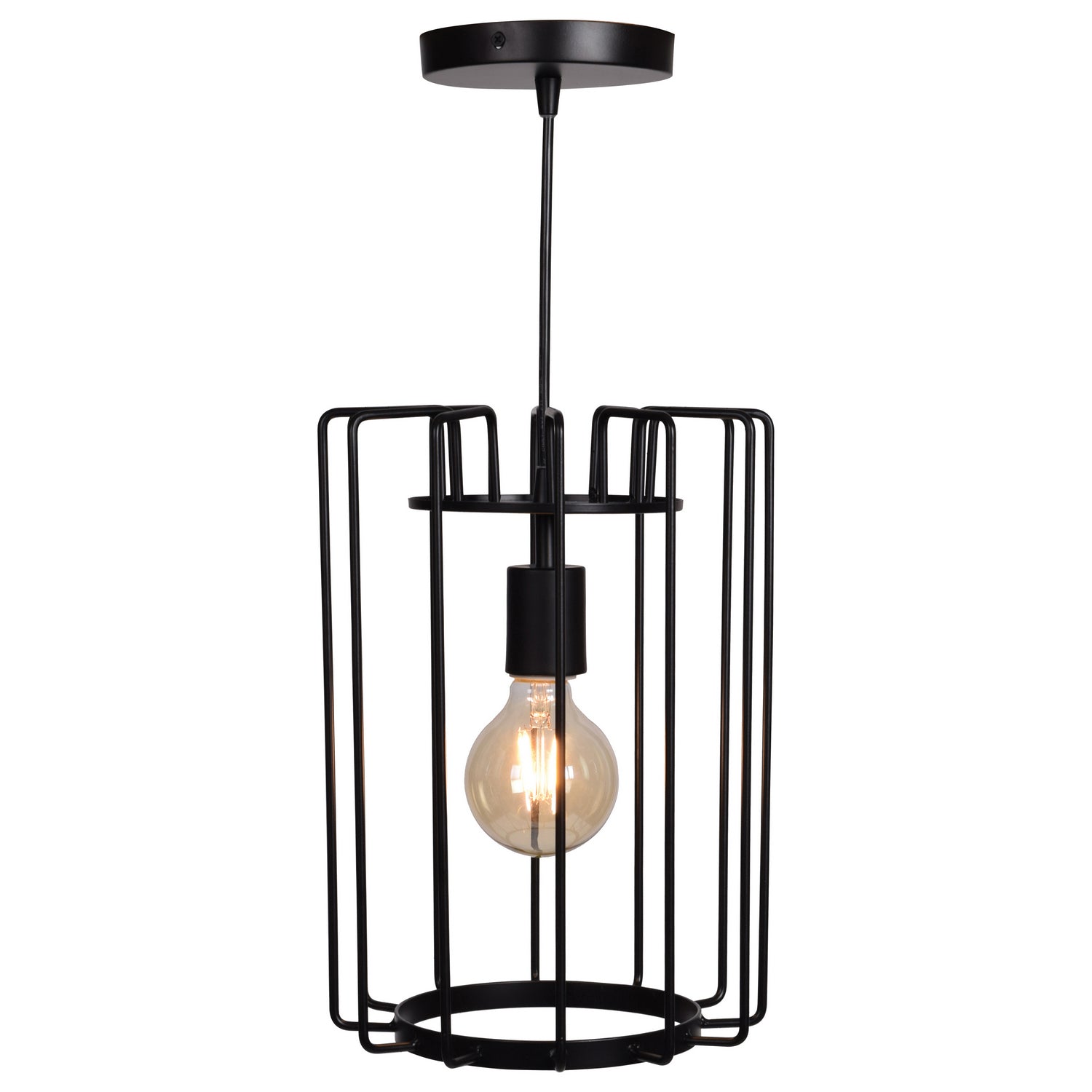  Wired 1-Light Vertical Cage Pendant