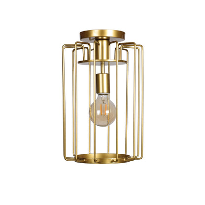  Wired 1-Light Vertical Cage Pendant