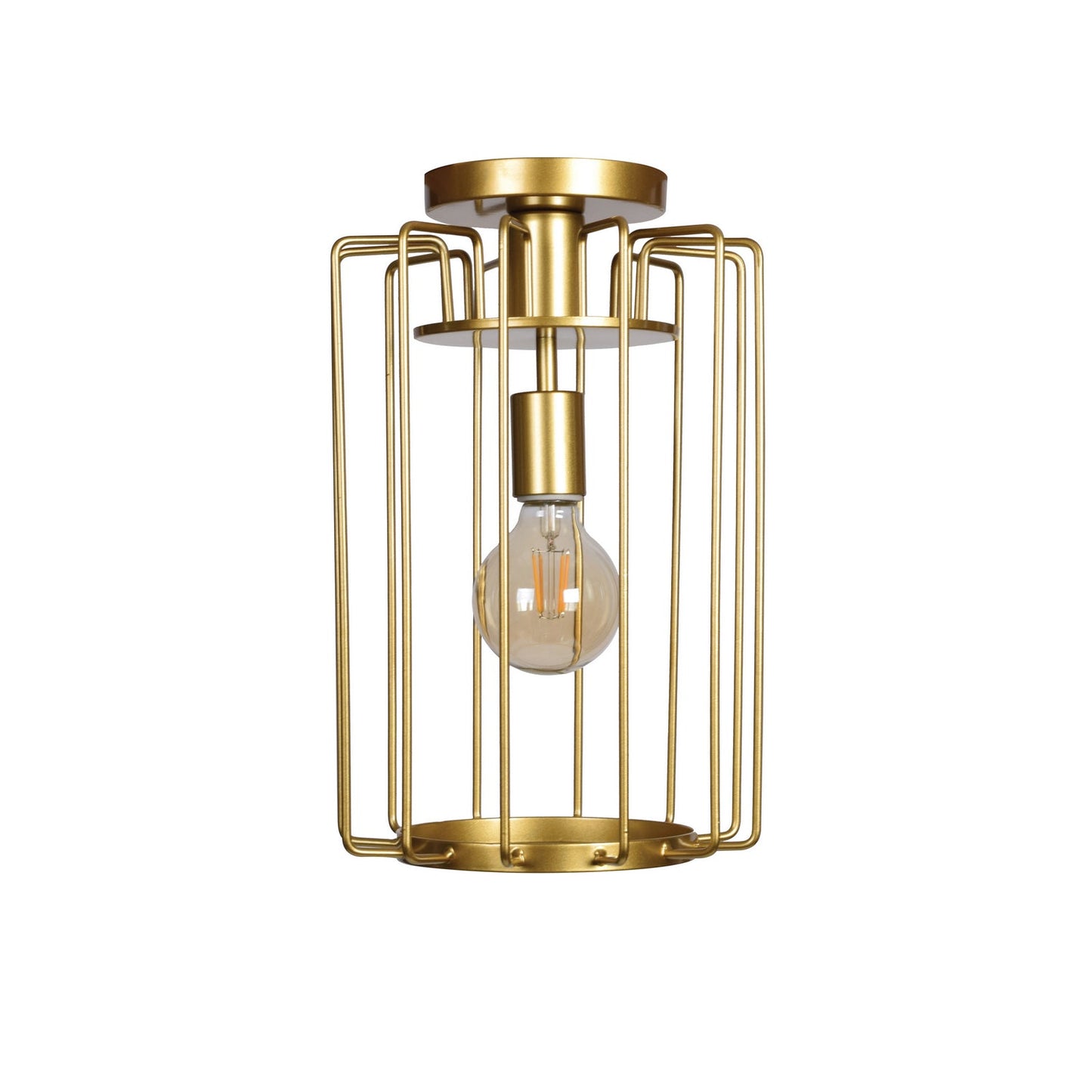  Wired 1-Light Vertical Cage Pendant