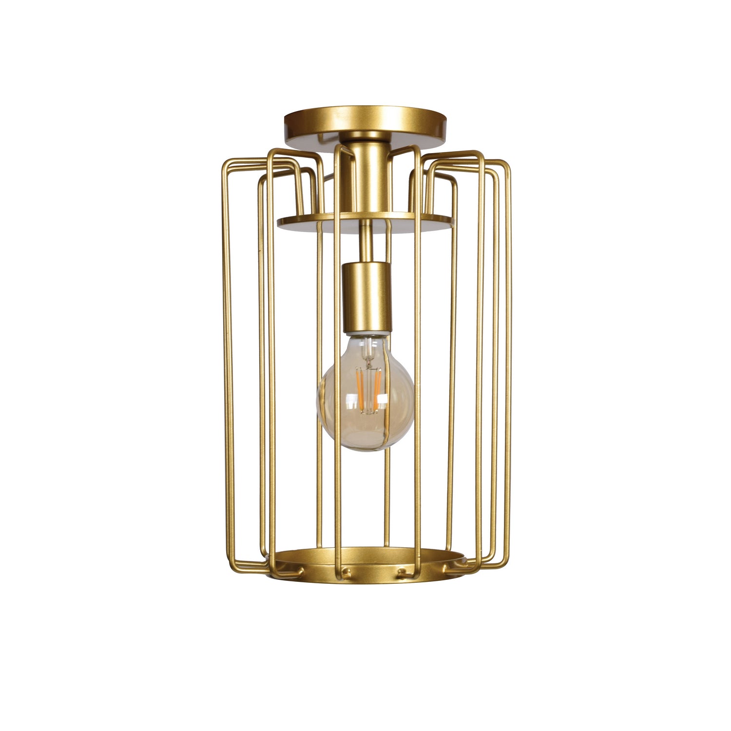  Wired 1-Light Vertical Cage Pendant