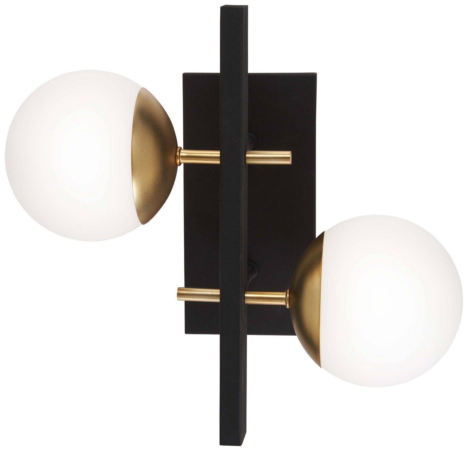  Alluria 2-Light Wall Mount In Weathered Black & Autumn Gold