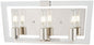  Crystal Chrome 3-Light Bath In Polished Nickel