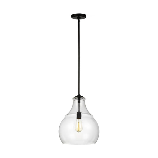  Zola 1-Light Pendant In Oil Rubbed Bronze With Clear Glass