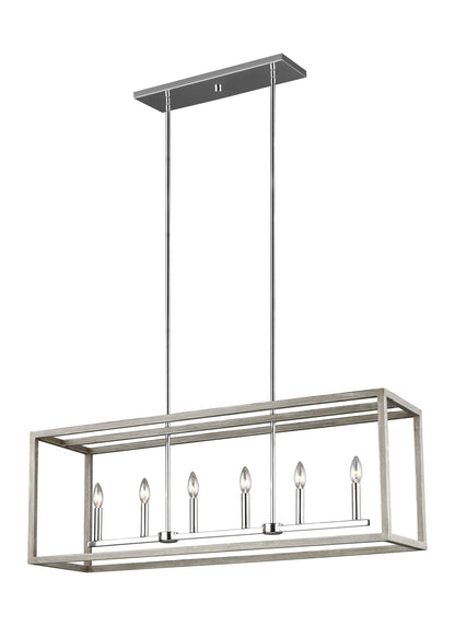  Moffet Street 6-Light Island Pendant