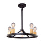  Skyline 5-Light Chandelier In Dark Bronze & Satin Brass