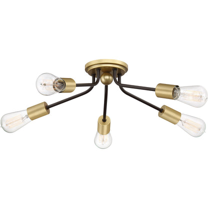  Latitude 5-Light Flush Mount