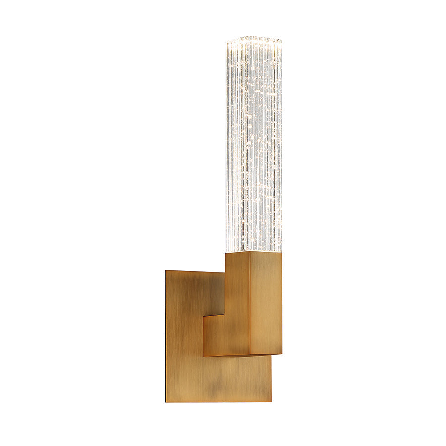  Cinema 1 Light Wall Sconce In Aged Brass
