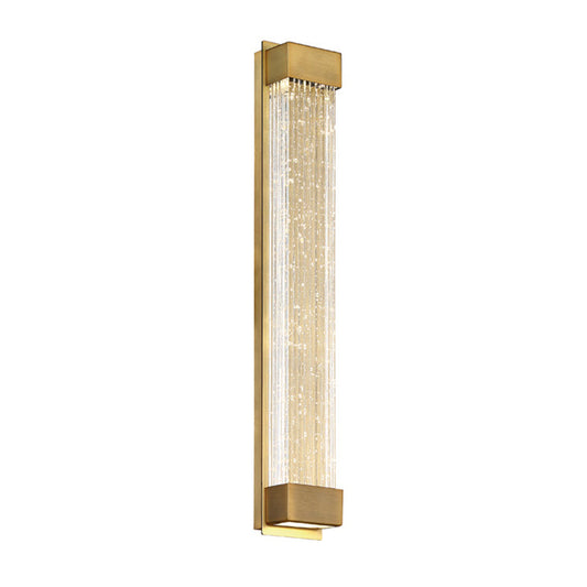  Tower 1 Light Wall Sconce In Aged Brass