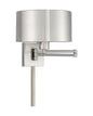 Livex Lighting 1-Light Swing Arm Wall Lamp In Brushed Nickel