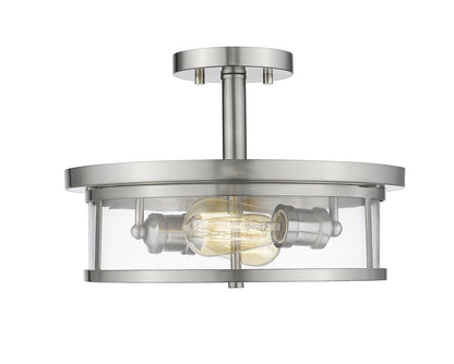 Z-LIte Savannah 2-Light Semi Flush Mount