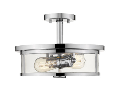 Z-LIte Savannah 2-Light Semi Flush Mount