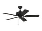  Haven Outdoor 44" Ceiling Fan In Matte Black