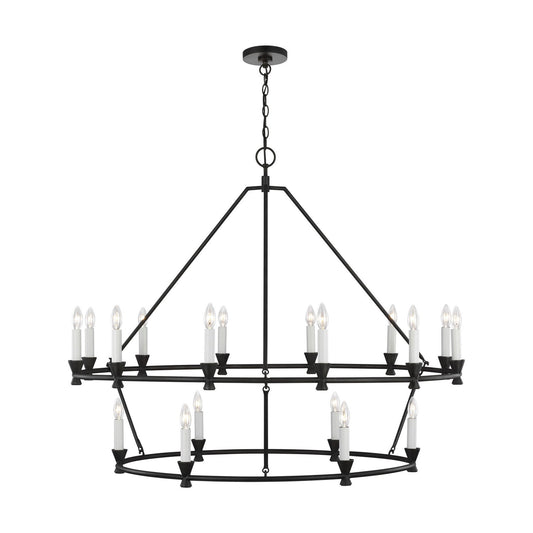  Keystone 18-Light Multi Tier Chandelier In Aged Iron