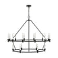  Keystone 18-Light Multi Tier Chandelier In Aged Iron