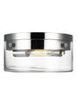  Garrett 2-Light Flush Mount In Polished Nickel