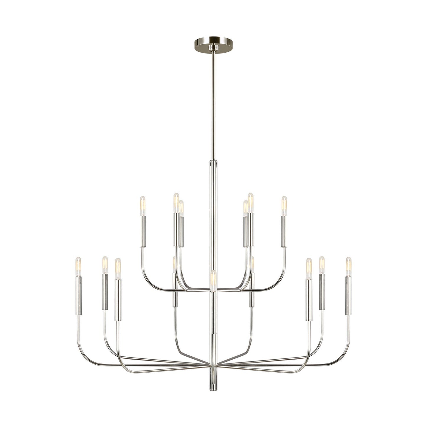  Brianna 15-Light Multi Tier Chandelier In Polished Nickel