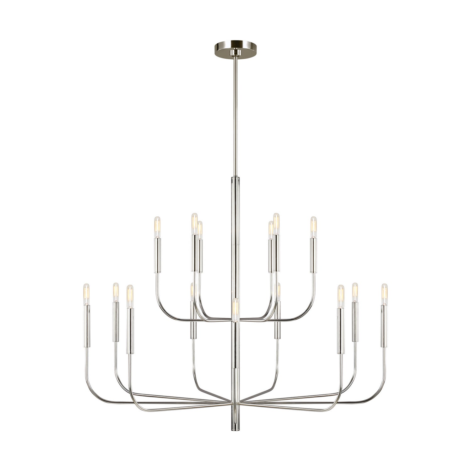  Brianna 15-Light Multi Tier Chandelier In Polished Nickel