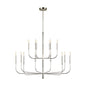  Brianna 15-Light Multi Tier Chandelier In Polished Nickel
