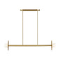  Nodes 2-Light Billiard/Island In Burnished Brass