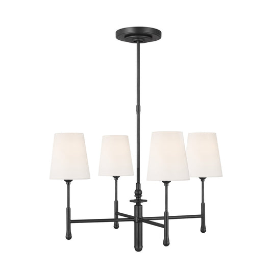 Capri 4-Light Single Tier Chandelier In Aged Iron