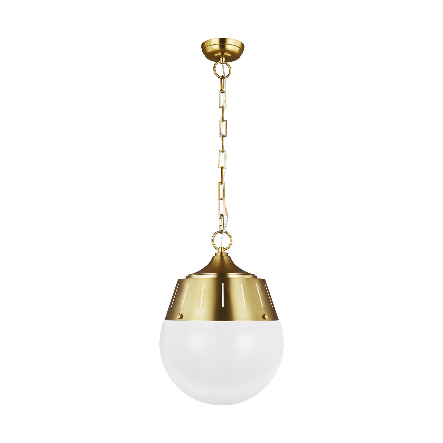  2-Light Pendant In Burnished Brass