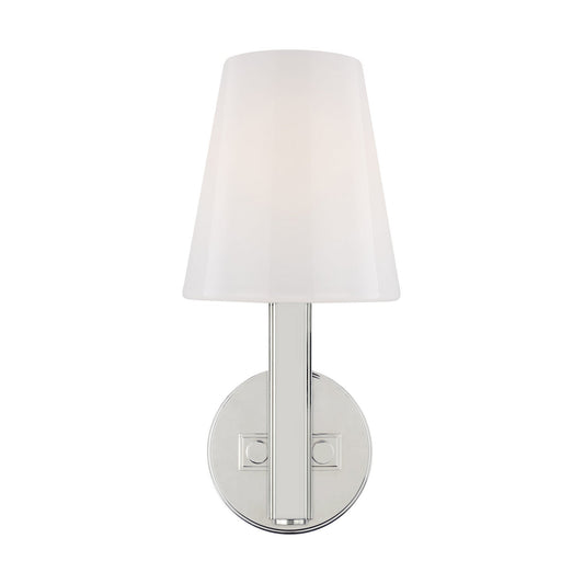  Logan 1-Light Wall Sconce In Polished Nickel