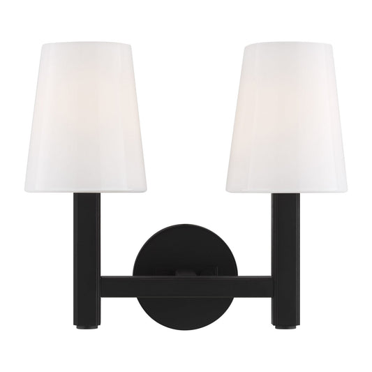  Logan 2-Light Vanity Lighting In Aged Iron