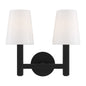  Logan 2-Light Vanity Lighting In Aged Iron