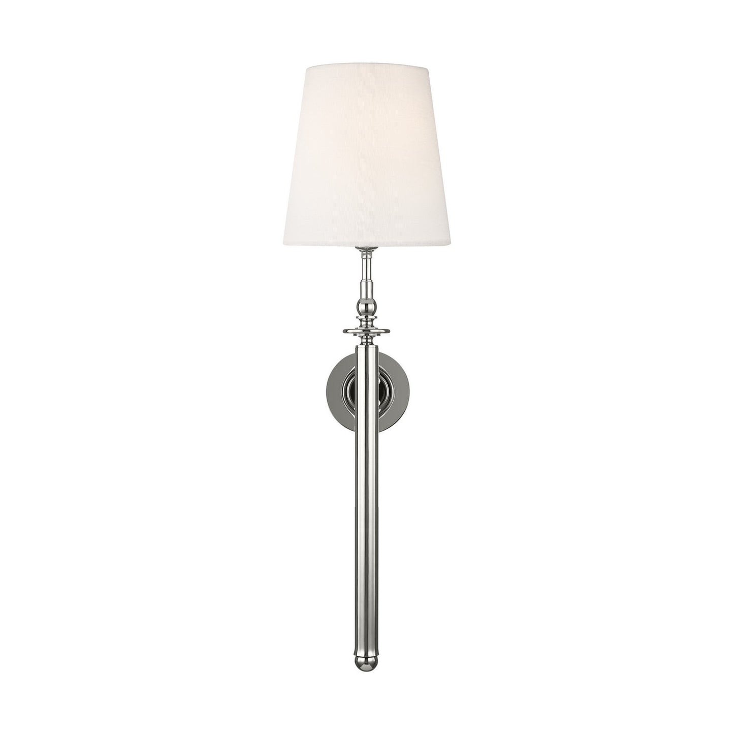  Capri 1-Light Wall Sconce In Polished Nickel