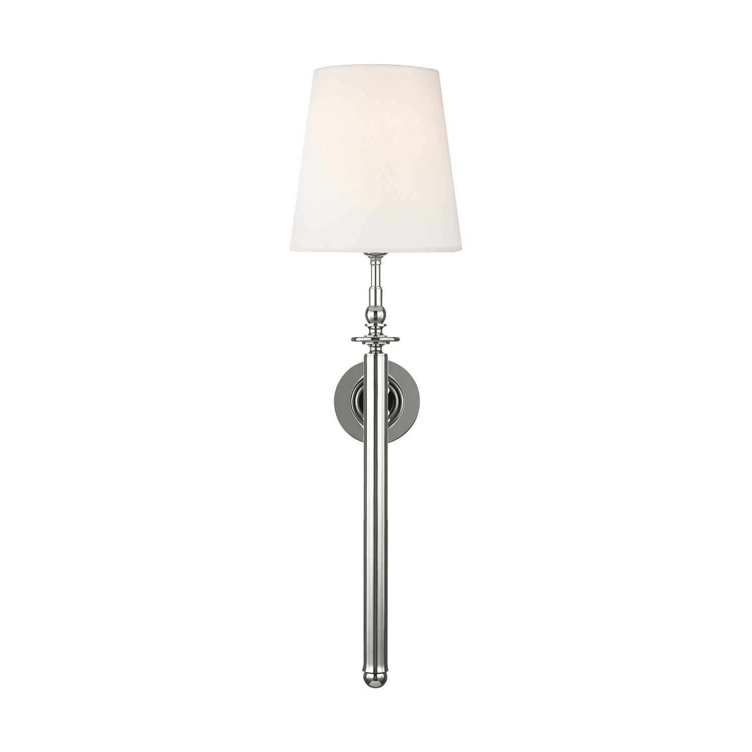  Capri 1-Light Wall Sconce In Polished Nickel