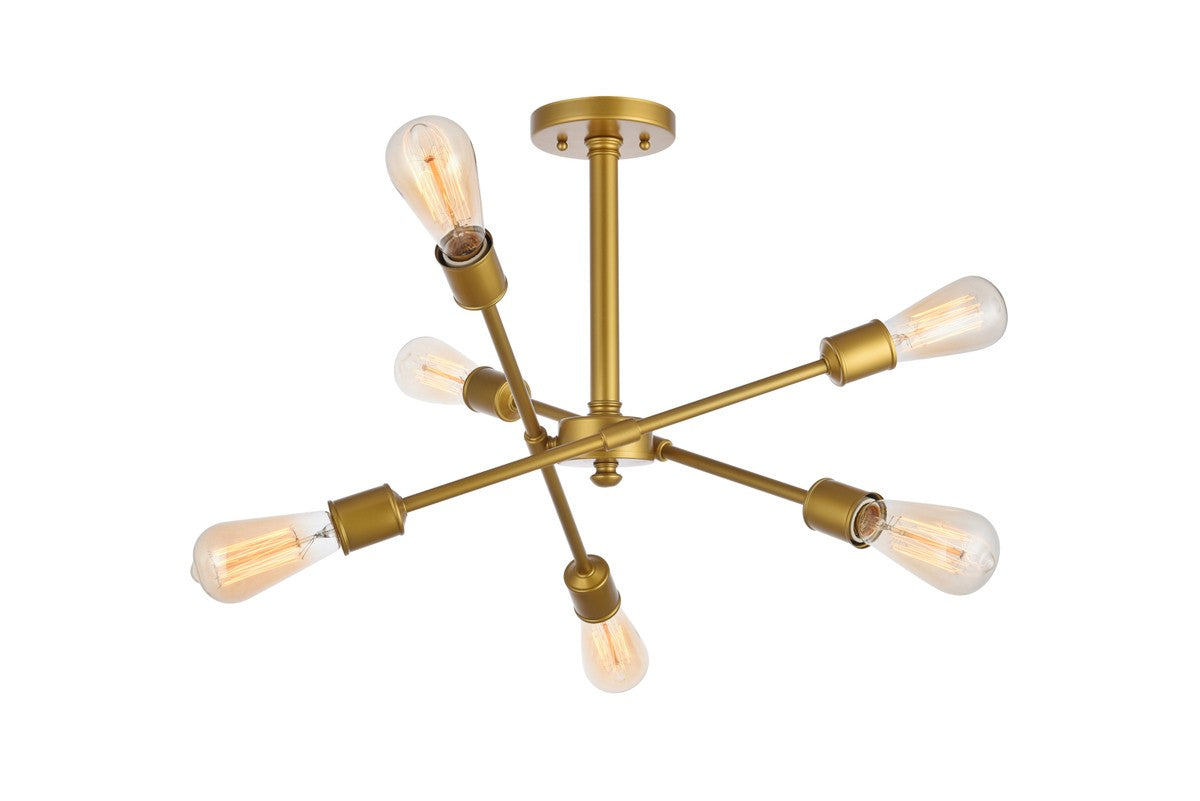  Axel 6-Light Flush Mount