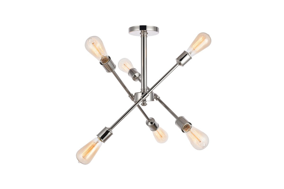  Axel 6-Light Flush Mount