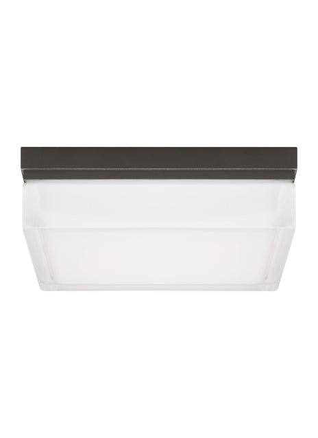  Boxie Large Flush Mount In Antique Bronze