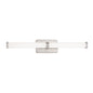  Loupe LED Vanity-Light In Brushed Nickel