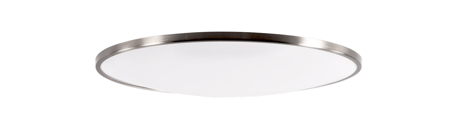  Puck LED Flush Mount In Brushed Nickel