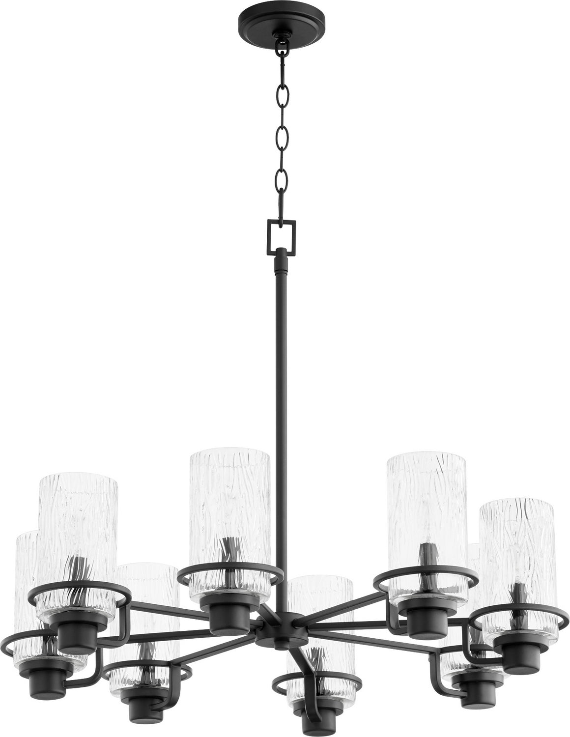  Lazo Soft Contemporary Chandelier In Noir