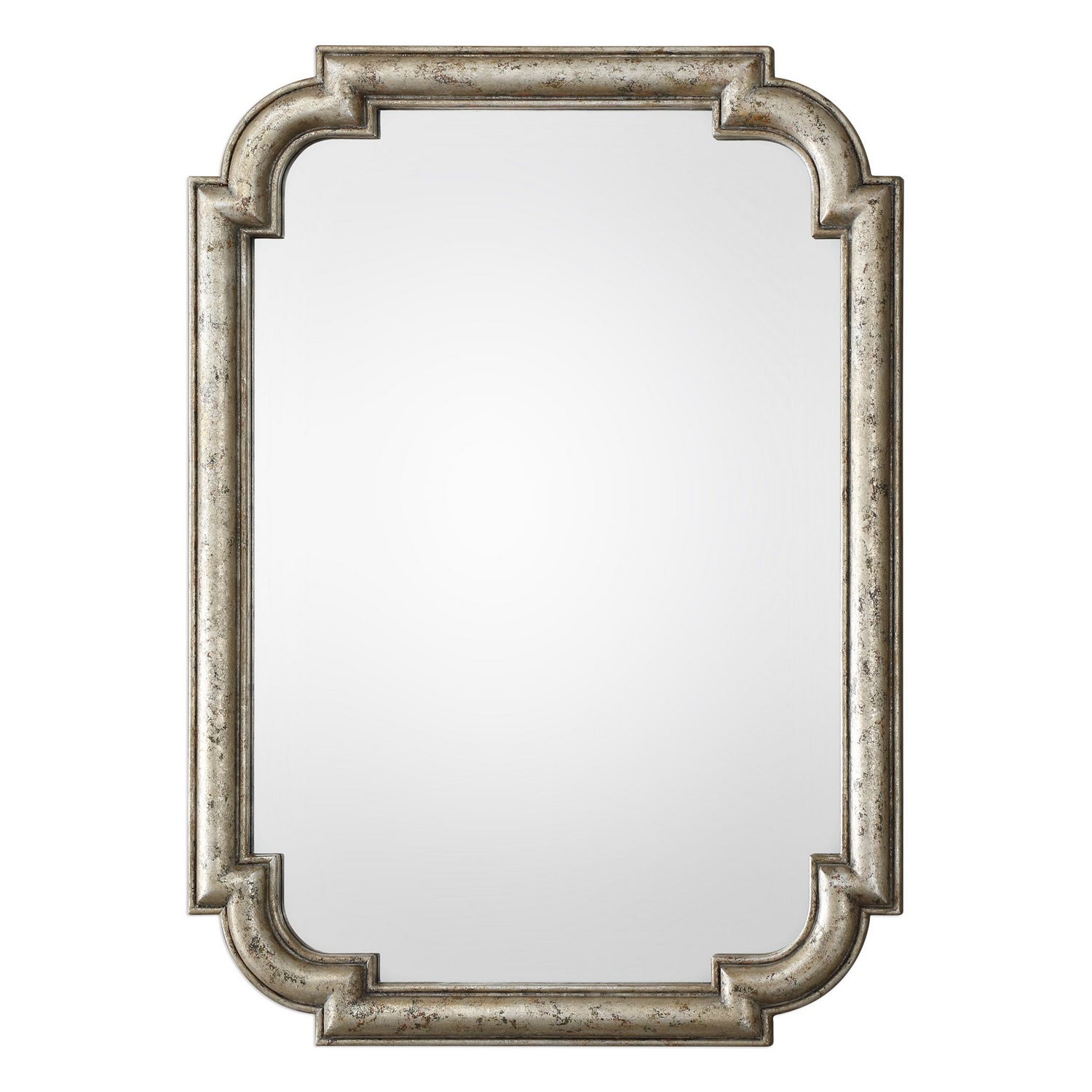  Uttermost's Calanna Antique Silver Mirror Designed By David Frisch
