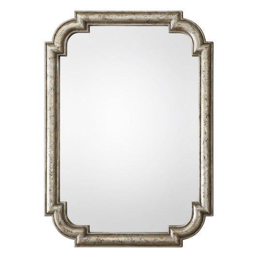  Uttermost's Calanna Antique Silver Mirror Designed By David Frisch