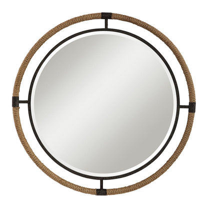  Uttermost's Melville Coastal Round Mirror Designed By Grace Feyock