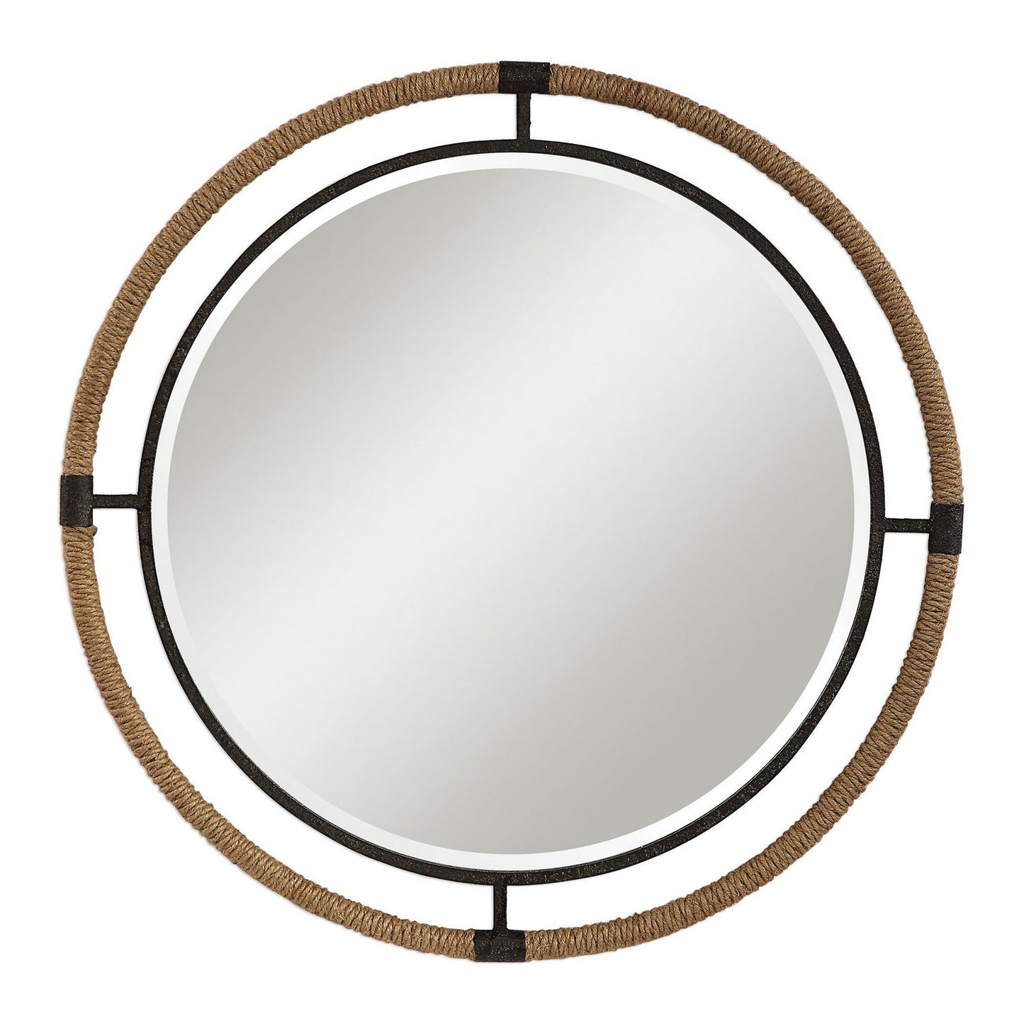  Uttermost's Melville Coastal Round Mirror Designed By Grace Feyock