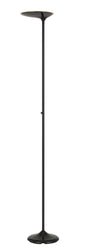  Foggia LED Torchiere Lamp In Dark Bronze