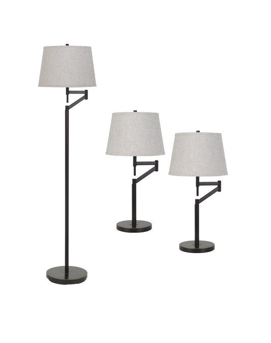  3-Piece Swing-Arm Lamp Set