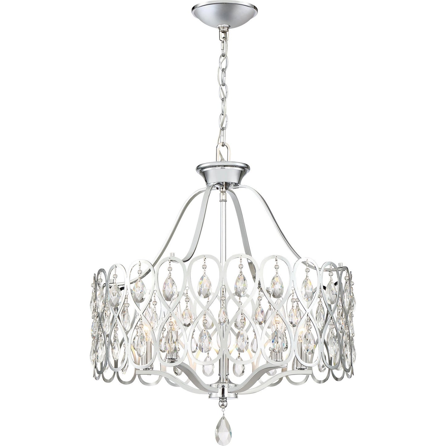  Lulu 5-Light Chandelier In Polished Chrome