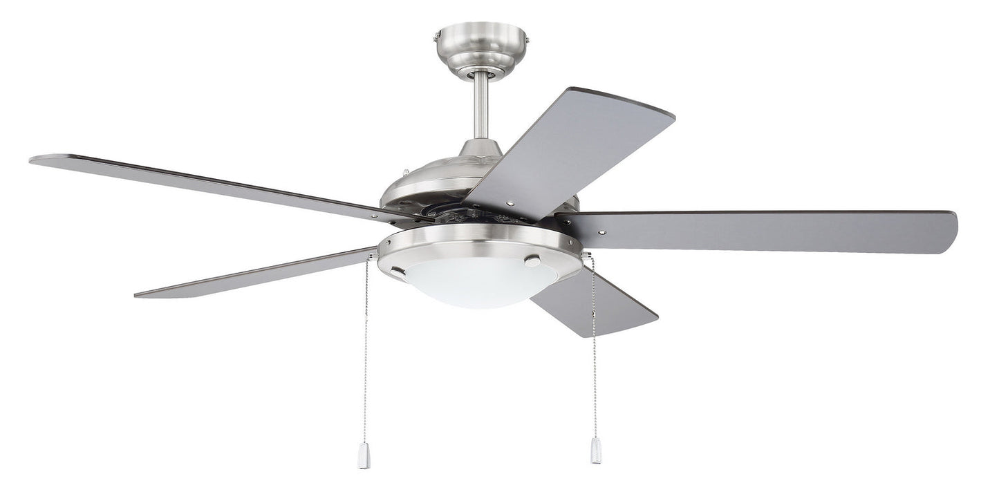  Nikia 2-Light Contractor Ceiling Fan In Brushed Polished Nickel