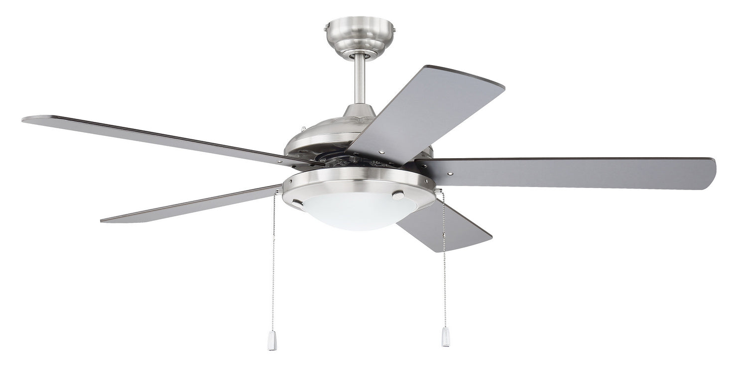  Nikia 2-Light Contractor Ceiling Fan In Brushed Polished Nickel