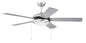  Nikia 2-Light Contractor Ceiling Fan In Brushed Polished Nickel