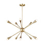  Jax 10-Light Single Tier Chandelier In Burnished Brass