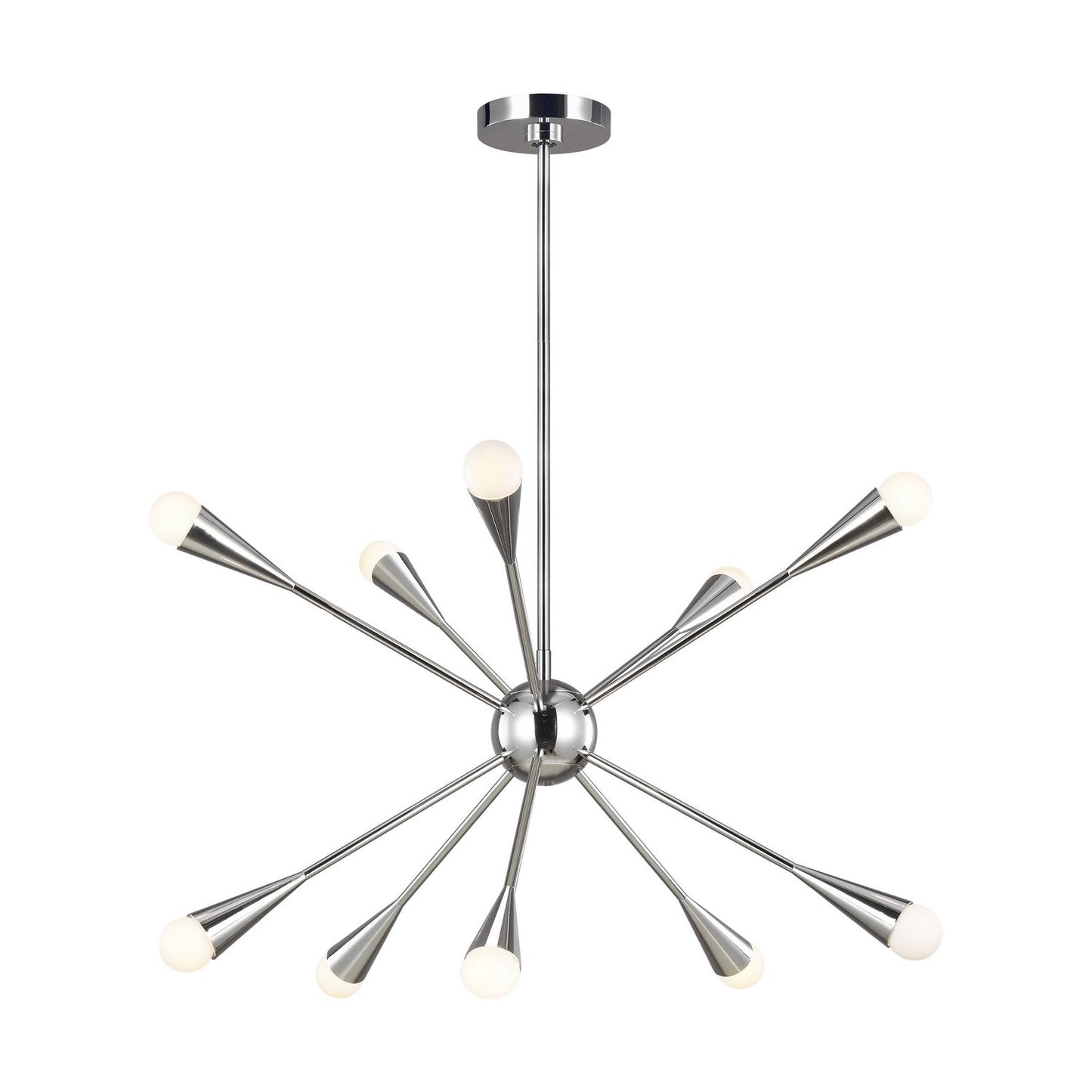  Jax 10-Light Single Tier Chandelier In Polished Nickel