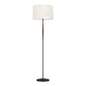  Ferrelli 1-Light Floor Lamp In Weathered Oak Wood/Aged Pewter