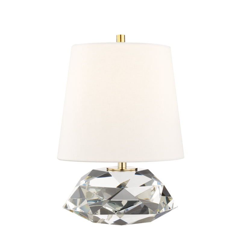  Henley 1-Light Small Table Lamp In Aged Brass